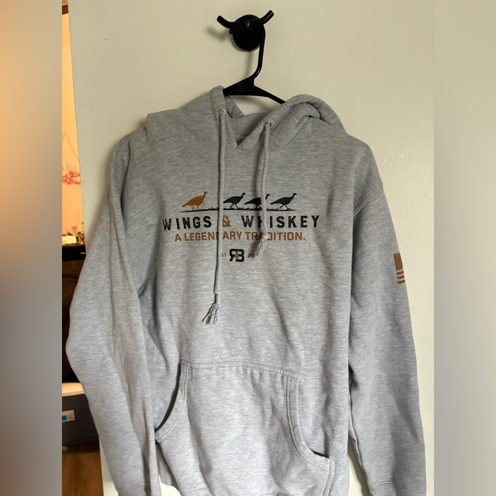 Wings and whiskey hoodie